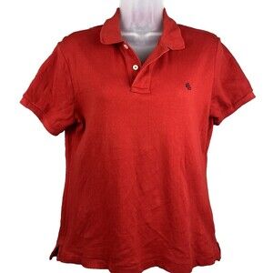 Lauren Ralph Lauren Polo Style Red Golf Shirt Women's L SLIM FIT With LRL Logo